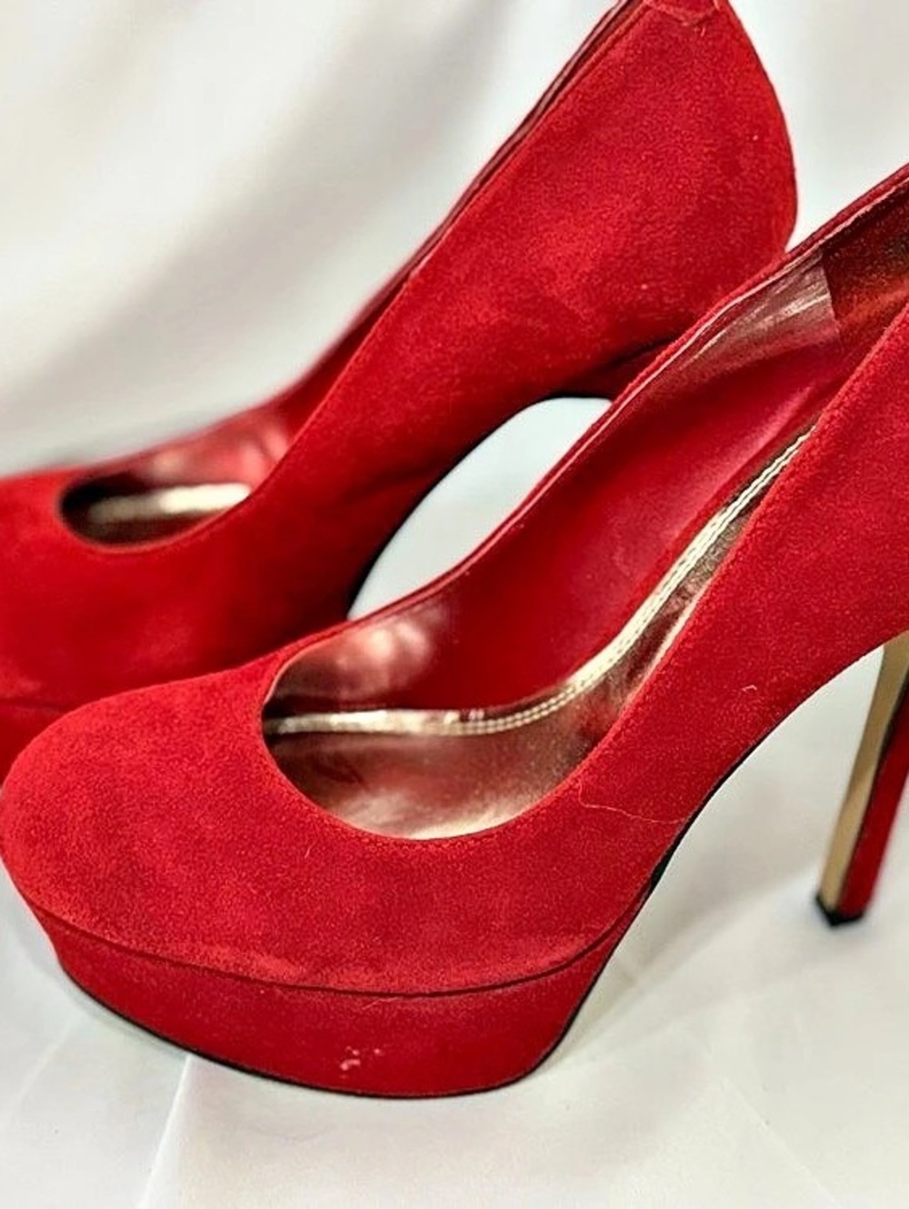 Bakers Alecia Platform Pumps in Red US 8